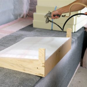 Applying Solvent Based Adhesive for Furniture Assembly