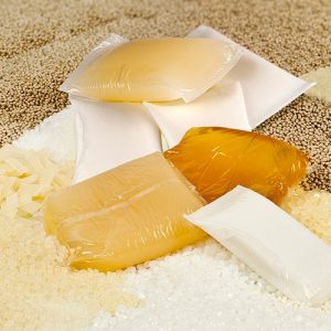 Hot melt adhesive in different appearance for specific applications