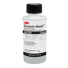 3M™ Scotch-Weld™ Non-Flammable Instant Adhesive Activator AC09, Clear, 2 fl oz, 10 Bottles/Case 3M™ AC09 Prostech Philippines
