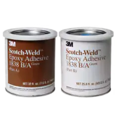 3M™ Scotch-Weld™ Epoxy Adhesive 1838, Green, Part B/A, 1.8 Quart, 6 Kit/Case 3M™ 1838 Prostech Philippines